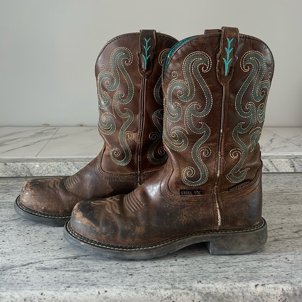 Justin Gypsy Steel Toe Waterproof Western Boot - Wkl9991 women’s 8.5
